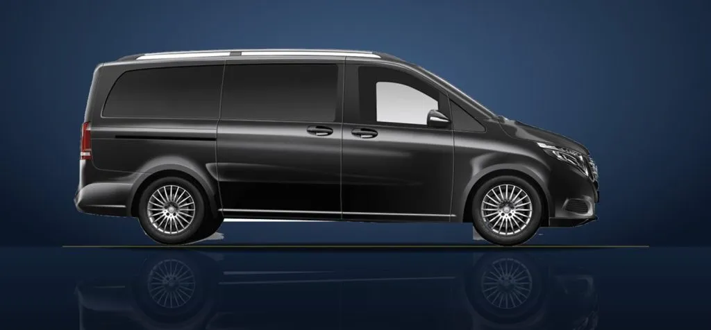 Mercedes Classe V noire – van avec chauffeur à Nice